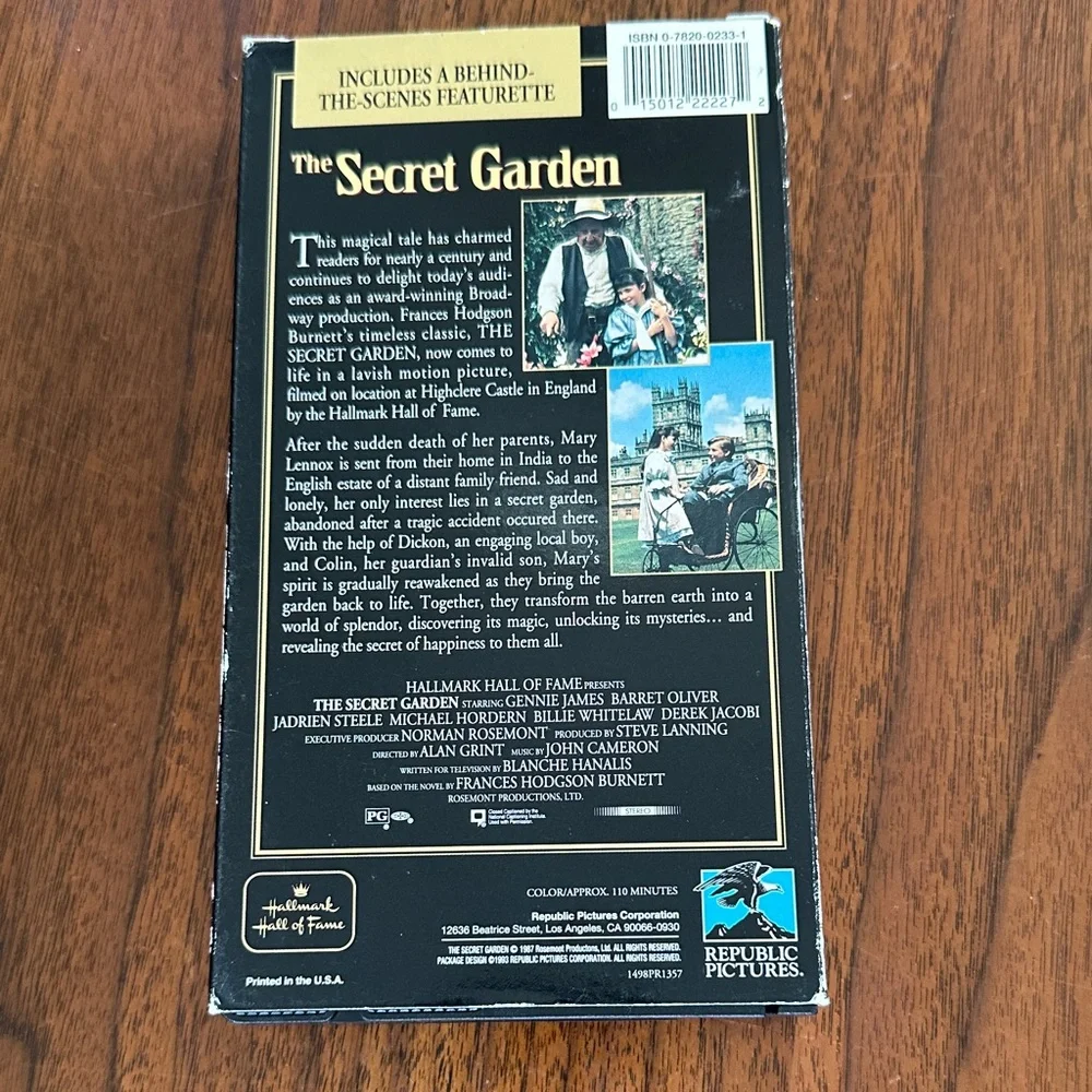 The Secret Garden VHS - Gold Crown Collector's Edition